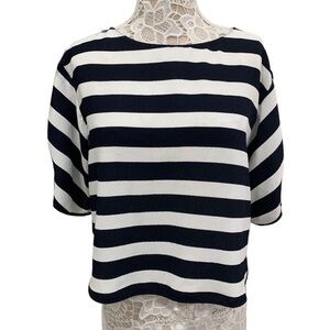 Zara Striped Blouse sz M